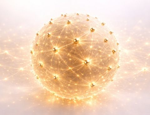 Gold evolution technology symbol