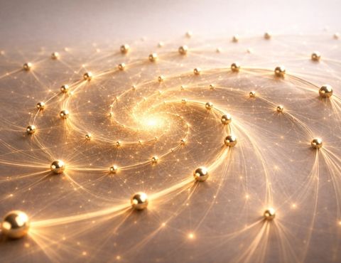 Gold evolution technology symbol
